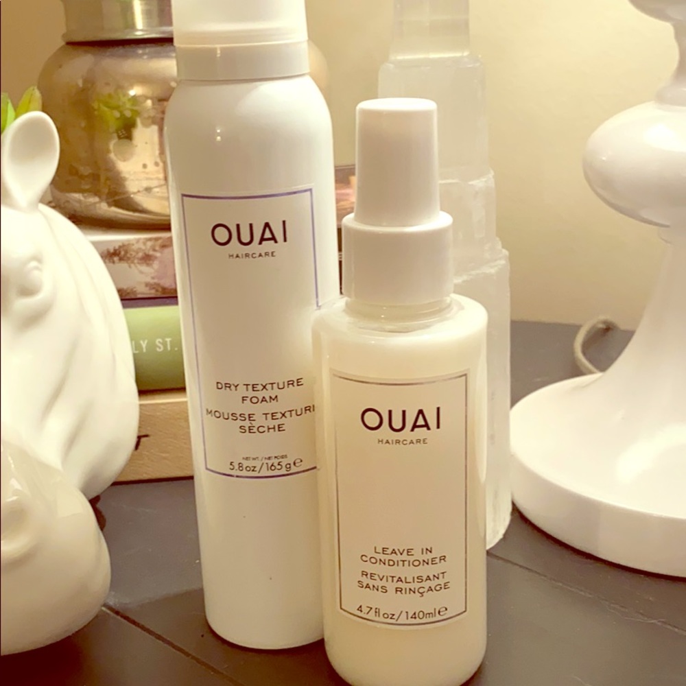 Ouai Dry Texture Foam and leave in conditioner